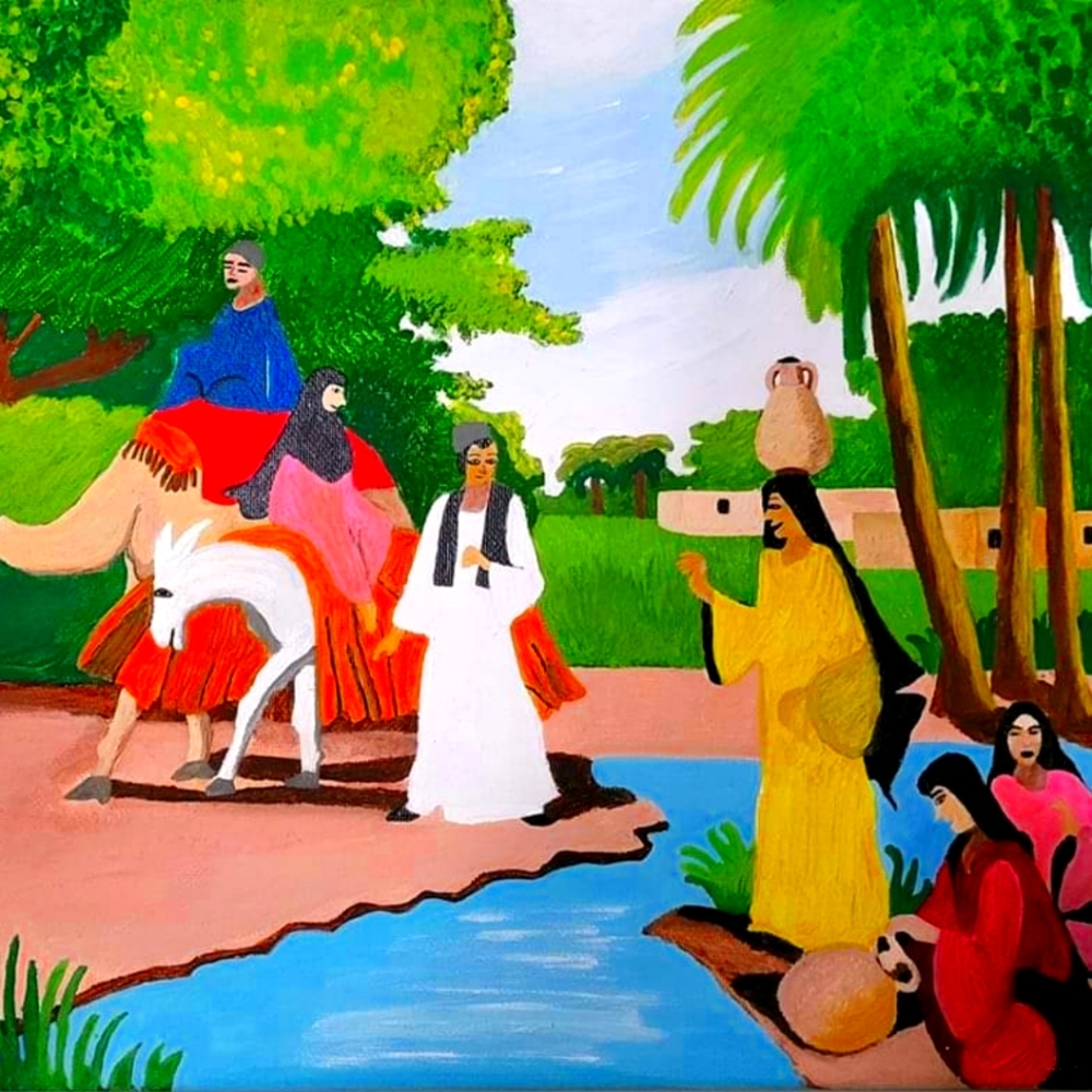 Village painting